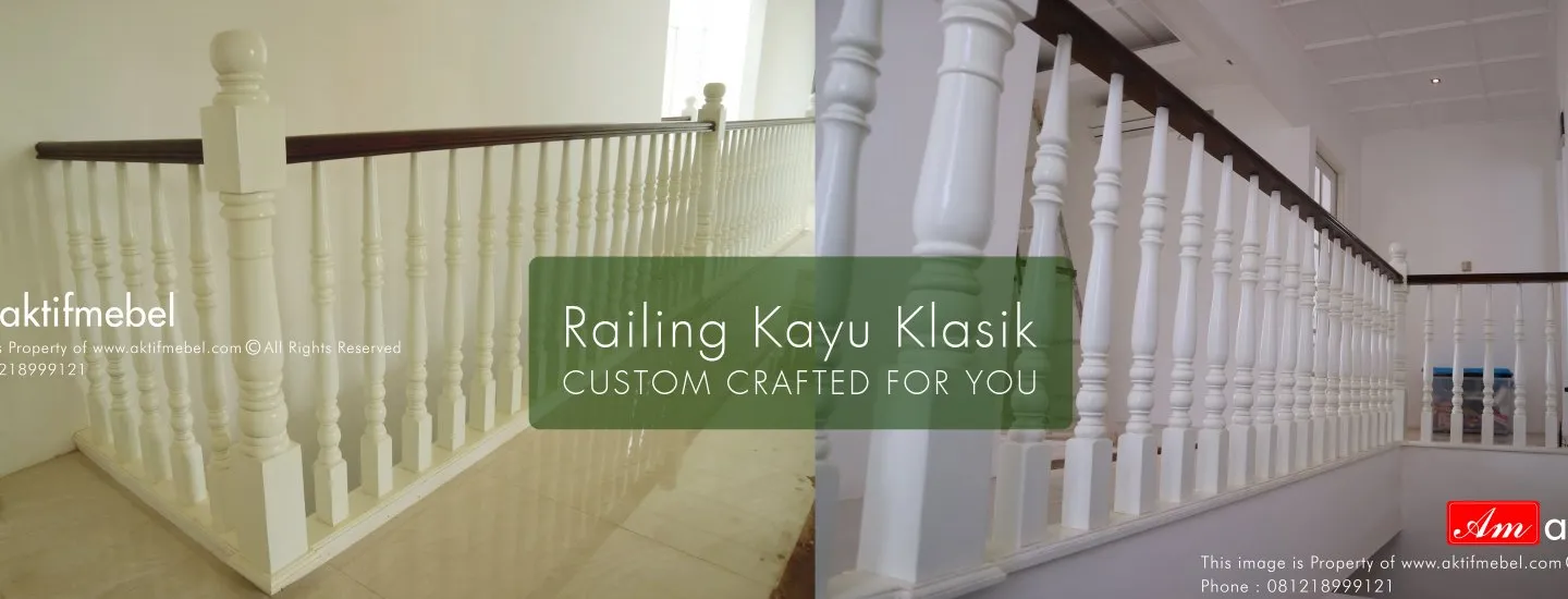 railing kayu klasik gdc